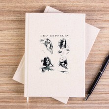 Zepplin Giyim LED Zeppelin The Complete Çizgisiz Kanvas Defter Çizgisiz