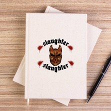 Zepplin Giyim Slaughter To Prevail Chronic Slaughter Çizgisiz Kanvas Defter Çizgisiz