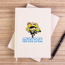 Zepplin Giyim Minions Ride Bikes Çizgisiz Kanvas Defter Çizgisiz
