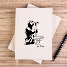 Zepplin Giyim Bon Jovi Slippery When Wet Çizgisiz Kanvas Defter Çizgisiz