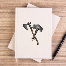 Zepplin Giyim God Of War Ragnarok Kratos Weapon Çizgisiz Kanvas Defter Çizgisiz