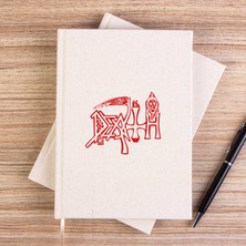 Zepplin Giyim Death Logo Çizgisiz Kanvas Defter Çizgisiz