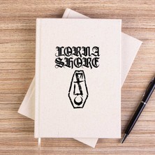 Zepplin Giyim Lorna Shore Fflesh Coffin Çizgisiz Kanvas Defter Çizgisiz