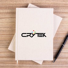 Zepplin Giyim Crysis Triangle Text Çizgisiz Kanvas Defter Çizgisiz