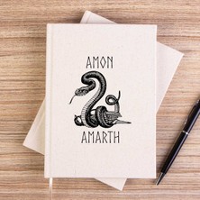 Zepplin Giyim Amon Amath Snake Çizgisiz Kanvas Defter Çizgisiz