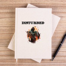 Zepplin Giyim Disturbed Monster Çizgisiz Kanvas Defter Çizgisiz