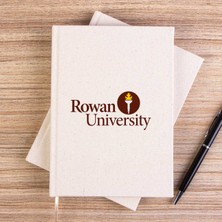 Zepplin Giyim Rowan University Logo Text Çizgisiz Kanvas Defter Çizgisiz