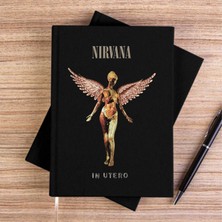 Zepplin Giyim Nirvana In Utero Siyah Kanvas Defter Çizgisiz