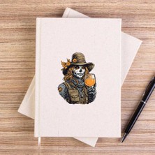 Zepplin Giyim Kovboy Woman Skull Çizgisiz Kanvas Defter Çizgisiz
