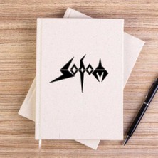 Zepplin Giyim Sodom Text Çizgisiz Kanvas Defter Çizgisiz