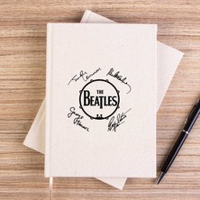 Zepplin Giyim The Beatles Üyelerinin Imzaları Çizgisiz Kanvas Defter Çizgisiz