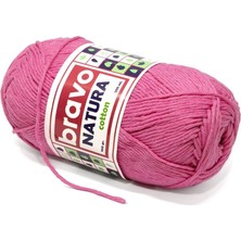 Bravo Natura Cotton Pembe 405 Pamuk Iplik 100GR 200MT