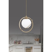 Taşcan Aydınlatma Savita Tekli Eskitme Avize Beyaz Camlı Yatak Odası Mutfak Salon Hol Koridor Avize