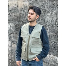 Baw Company Erkek Yazlık Keten Kumaş Avcı Yelek Çok Cepli 7 Cep Beden Tablosuna Göre Sipariş Veriniz.