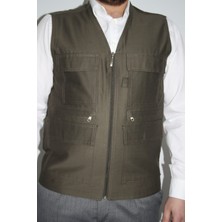 Baw Company Erkek Haki Çok Cepli Yazlık Yelek