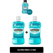 Listerine Ağız Gargarası Coolmınt 500 ml x 2 Adet Ferah Nefes Ve Uzun Süre Etki Sağlar
