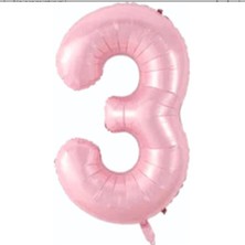 Sinda Rakam Folyo Balon- Pembe Rengi 76 cm (Paket Içerisinde 1 Adet Folyo Balon Gönderilecektedir)