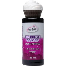 Dr. Gusto Airbrush Gıda Boyası Mor 120 ml – Pasta, Şeker Hamuru ve Fondan Için Profesyonel Boya