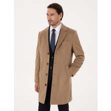 Cacharel Erkek Camel Slim Fit %100 Kaşmir Palto 50314889-VR015
