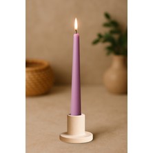 Trend Yankı Şamdanlı Mor Mum
