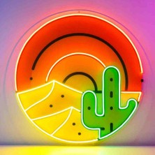 Kamer Neon LED Işıklı Pop Art Sanatsal Tablo