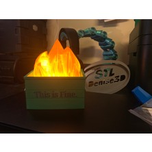 Noctabir Işıklandırmalı Çöp Kutusu Ateşi