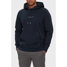 Tommy Hilfiger Pamuklu Regular Fit Logolu Kapüşon Yaka Sweat Erkek Sweat MW0MW32673 Dw5