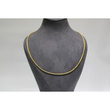 Kızılay Kuyumcusu 14 Ayar Altın Halat Modeli Zincir Kolye 3.60 gr 60 cm