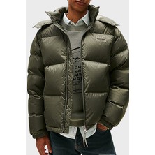 Tommy Jeans Relaxed Fit Çıkarılabilir Kapüşonlu Su Itici Şişme Mont Erkek Mont DM0DM22036 Mrh