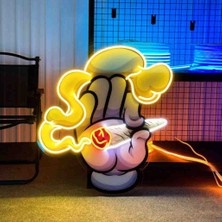 Kamer Neon LED Işıklı Pop Art Sanatsal Tablo