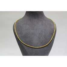 Kızılay Kuyumcusu 14 Ayar Altın Halat Modeli Zincir Kolye 3.61 gr 60 cm
