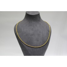 Kızılay Kuyumcusu 14 Ayar Altın Halat Modeli Zincir Kolye 3.69 gr 70 cm