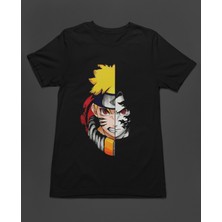 Bumeta Naruto Kakashi Anime Face Japanese Korea Unisex Tişört T-Shirt