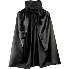 Pilelistore Siyah Renk Yakalı Halloween Pelerini 90 cm