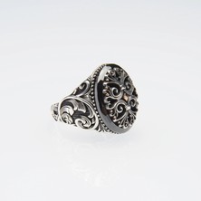 Silvalli 723 Siyah Zirkon Gümüş Yüzük