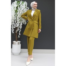 Giza Store Blazer Ceket Takım Yağ Yeşil