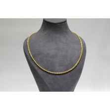 Kızılay Kuyumcusu 14 Ayar Altın Halat Modeli Zincir Kolye 3.94 gr 45 cm