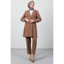 Giza Store Blazer Ceket Takım Sütlükahve