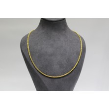 Kızılay Kuyumcusu 14 Ayar Altın Halat Modeli Zincir Kolye 3.90 gr 65 cm