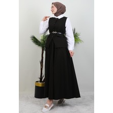 Giza Store Yelekli Etekli Takım Acı Kahve