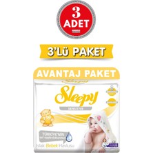 Sleepy 3'lü Sensitive Islak Havlu 90 Lı 3 Adet
