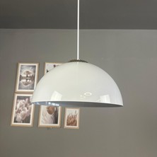 Bamyum Yimpi Beyaz Avize Sezar Başlık Tekli Sarkıt Salon Mutfak Kuaför Cafe Lamba Dekoratif