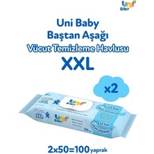 Uni Baby Vücut Temizleme Havlusu Xxl 2'li 100 Yaprak