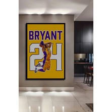 Teona Ahşap Çerçeve Görünümlü Kobe Bryant Efsanevi Dekoratif Ahşap Mdf Ev Duvar Tablo Dikdörtgen Ev Duvar Tablo