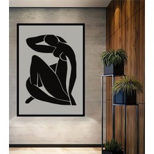 Teona Ahşap Çerçeve Görünümlü Matisse Soyut Sanat Dekoratif Ahşap Mdf Ev Duvar Tablo Dikdörtgen Ev Duvar Tablo