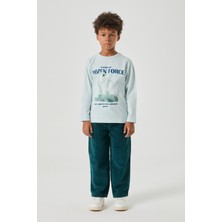 Nebbati Bg Store Erkek Çocuk Mavi Tshirt