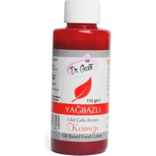 Dr. Gusto Yağ Bazlı Likit Gıda Boyası Kırmızı 110 G – Çikolata, Ganaj ve Yağlı Karışımlar Için Yoğun Renk