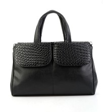 Bambi Siyah Siyah  Kadın El Çantası C06650265509