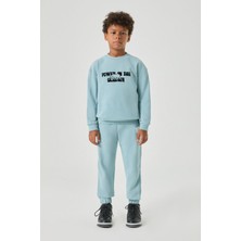 Nebbati Bg Store Erkek Çocuk Mavi Eşofman Üstü