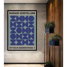 Teona Ahşap Çerçeve Görünümlü Bauhaus Soyut Desenli Dekoratif Ahşap Mdf Ev Duvar Tablo Dikdörtgen Ev Duvar Tablo
